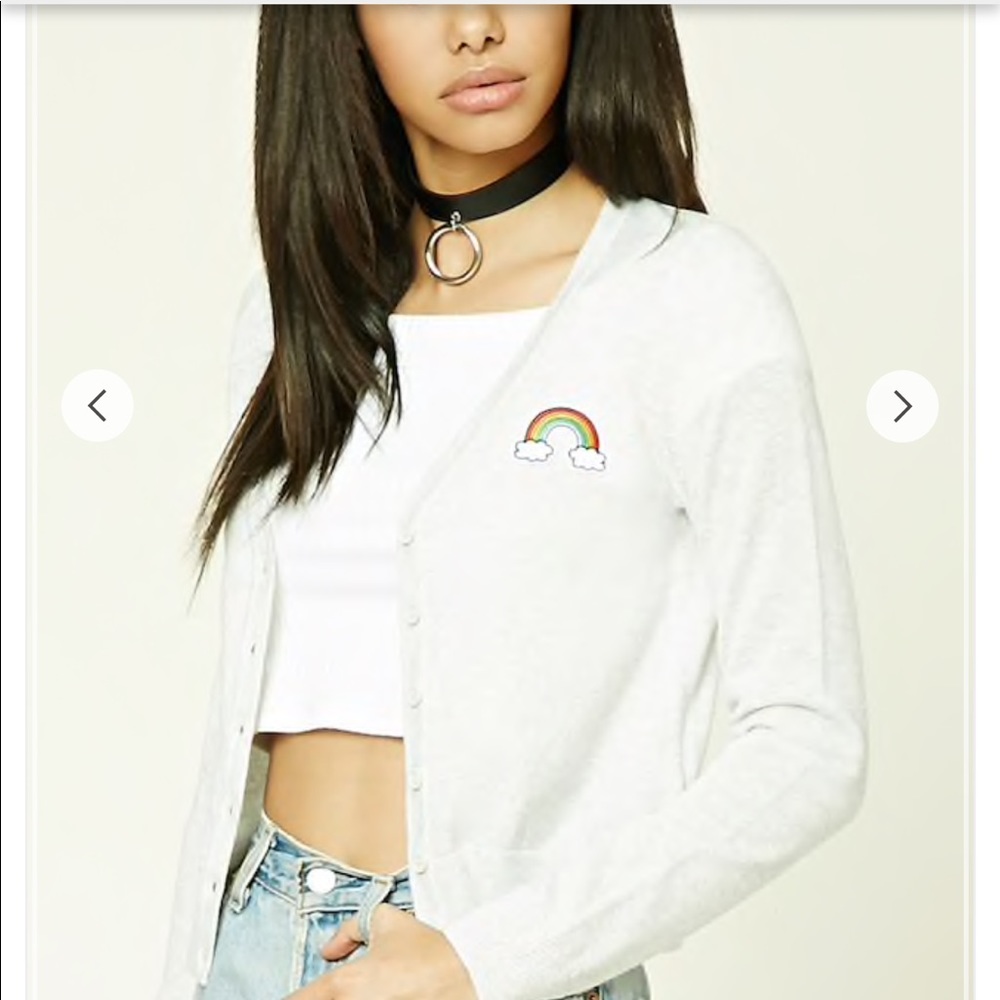 Rainbow Patch Cardigan